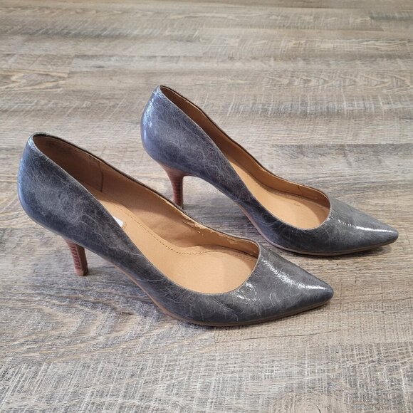STEVE MADDEN | Extreemm Leather High Heel Pointed Toe Pumps | Sz. 8 - Picture 1 of 8